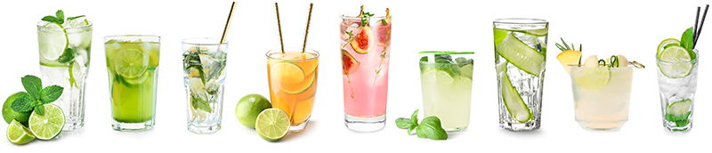 Photo de différents cocktails